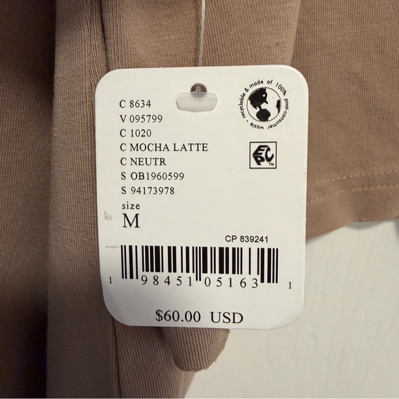 FREE PEOPLE Hot Shot Tee Romper in Mocha Latte Size Medium - Picture 4 of 6